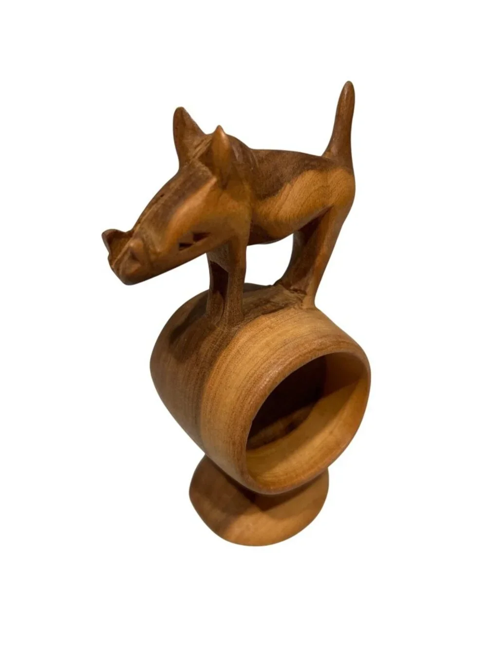 Hand-Carved Wooden Animal Napkin Rings Set Of 12 Unique Table Decor Rustic Desig